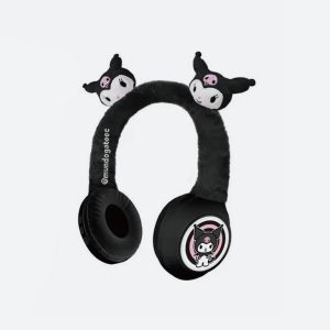 Audifonos Kuromi de peluche inalámbricos