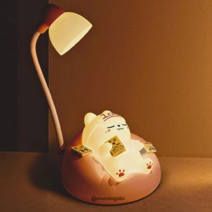 Lámpara Rosa de gatito nocturno