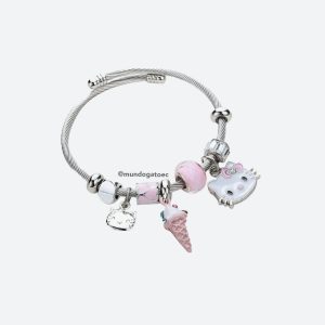 Pulsera rosada de Hello Kitty