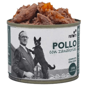 Alimento Húmedo para perro Retorn | Pollo con Zanahoria 185 gr