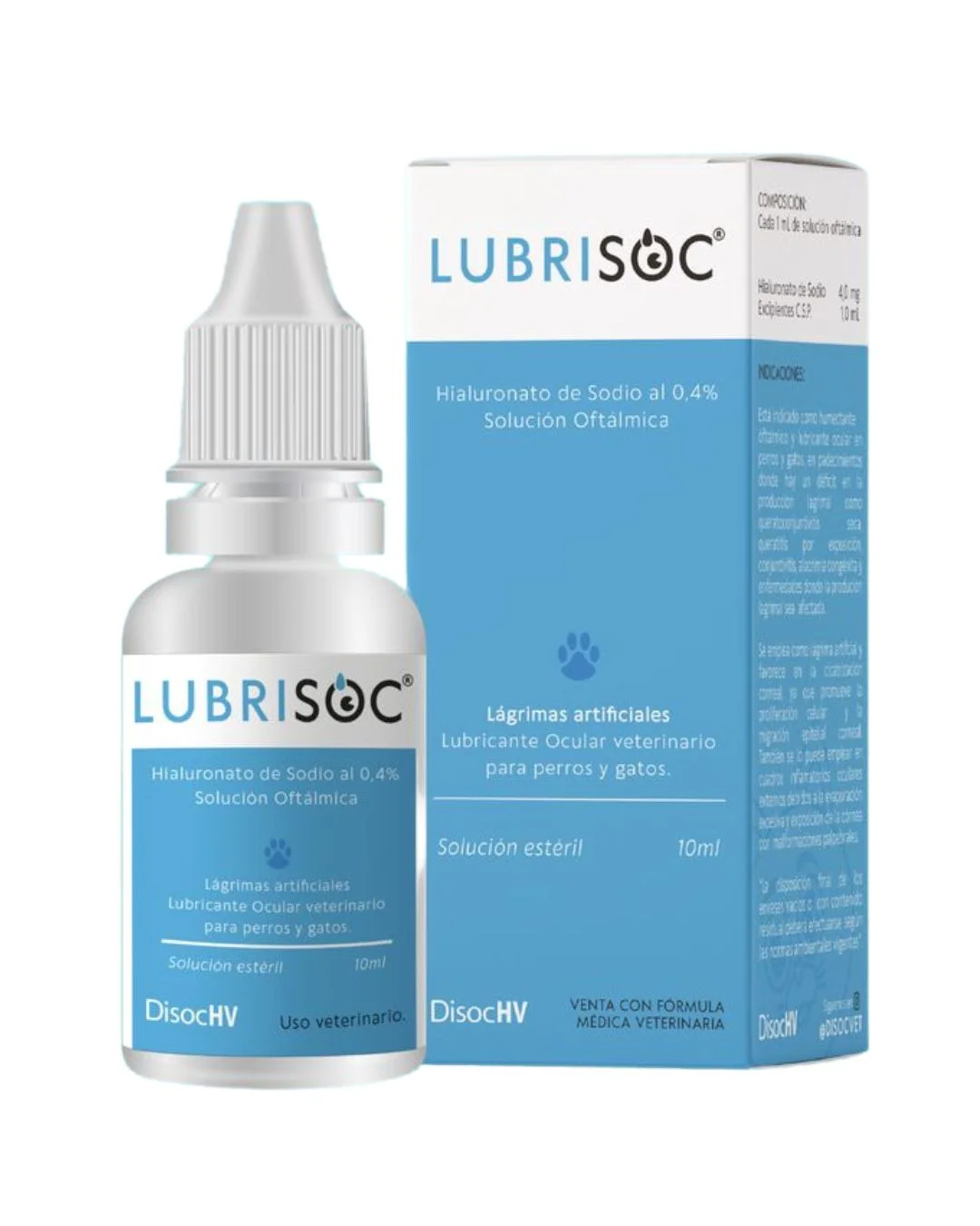 Lubrisoc – Hialuronato de sodio 0.4% solución oftálmica.