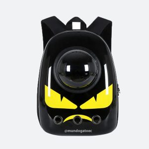 Mochila para viajes de gatito negro