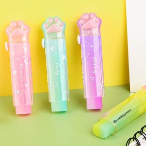 Borrador de huellita multicolor