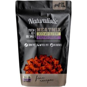 Snack Perro Naturalistic Mix Pollo/Goji y Pato/Arándanos 100 g