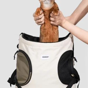 Mochila transportín delantera estilo tote para mascotas