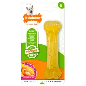 NYLABONE MODERATE CHEW CHICKEN BLISTER CARD REGULAR