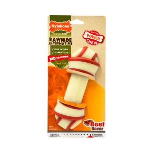 NYLABONE POWER CHEW RAWHIDE ALTERNATIVE KNOT BONE GIANT