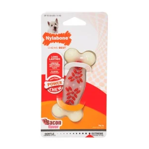 NYLABONE POWER CHEW ACTION RIDGES BACON WOLF