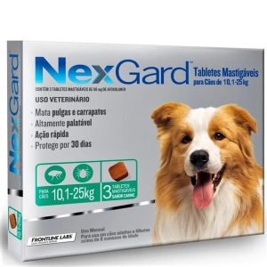 Nexgard 10 a 25 kg x 3 comprimidos ANTIPULGAS Y GARRAPATAS