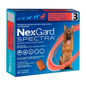 NEXGARD SPECTRA DE 30,1 A 60 KG. 3 COMPRIMIDOS