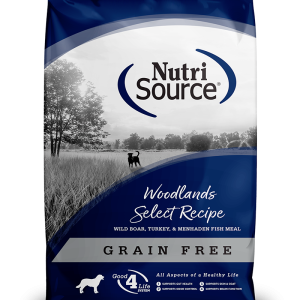Nutrisource Woodlands Select Grain Free 4lb – Concentrado Sin Granos para Perros Adultos con Proteínas Exóticas