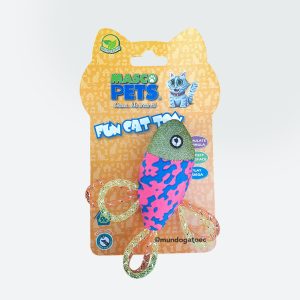 Juguete colorido de pez brillante