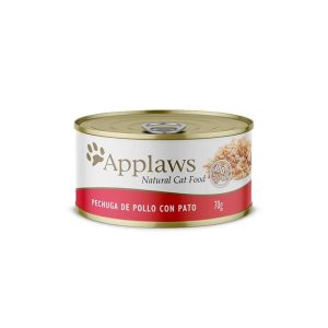 APPLAWS ALIMENTO HUMEDO GATO PECHUGA DE POLLO CON PATO 70GR