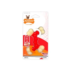 NYLABONE POWER CHEW DOUBLE BONE BACON PETITE