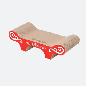 Rascador de cartón corrugado grande estilo banco – Catit