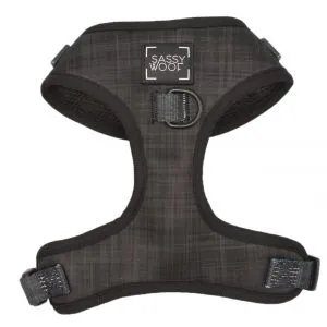 SASSY WOOF BABY GOT BLACK ADJUSTABLE HARNESS