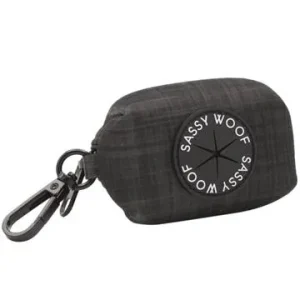 SASSY WOOF BABY GOT BLACK WASTE BAG HOLDER
