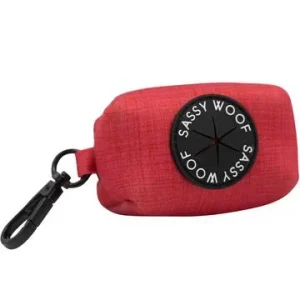 SASSY WOOF MERLOT WASTE BAG HOLDER