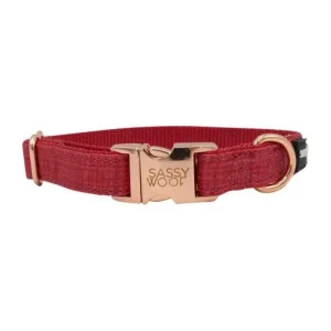 SASSY WOOF MERLOT COLLAR