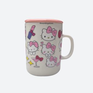 Taza con cuchara de Hello Kitty