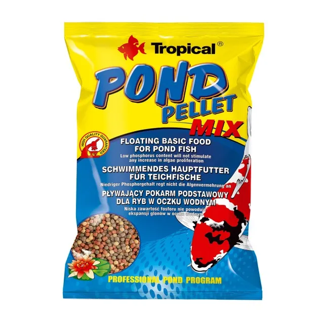 TROPICAL POND PELLET MIX S 130GR 1LT
