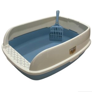 ARENERO ABIERTO BAÑO SANITARIO PARA GATO CON PALA (MEDIANA)