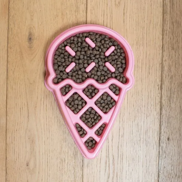 ZIPPY PAWS HAPPY BOWL SLOW FEEDER – ICE CREAM - Imagen 4