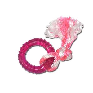 Mini aro de goma con cuerda