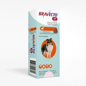 BRAVECTO ANTIPARASITARIO PERRO 1 MES X 1 TABLETA  4,5 A 10 KG