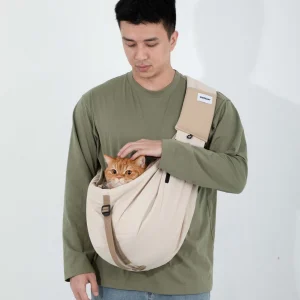 Bolso de transporte tipo tote cruzado para mascotas