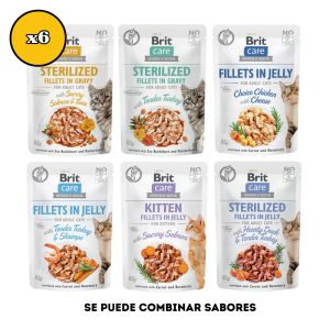 6 Brit Care Cat Fillets (85gr)