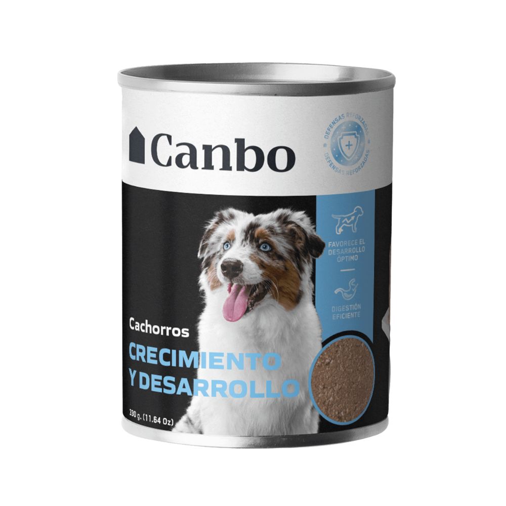 Canbo Dog Pate Cachorros Crecimiento y Desarrollo Lata (330gr)