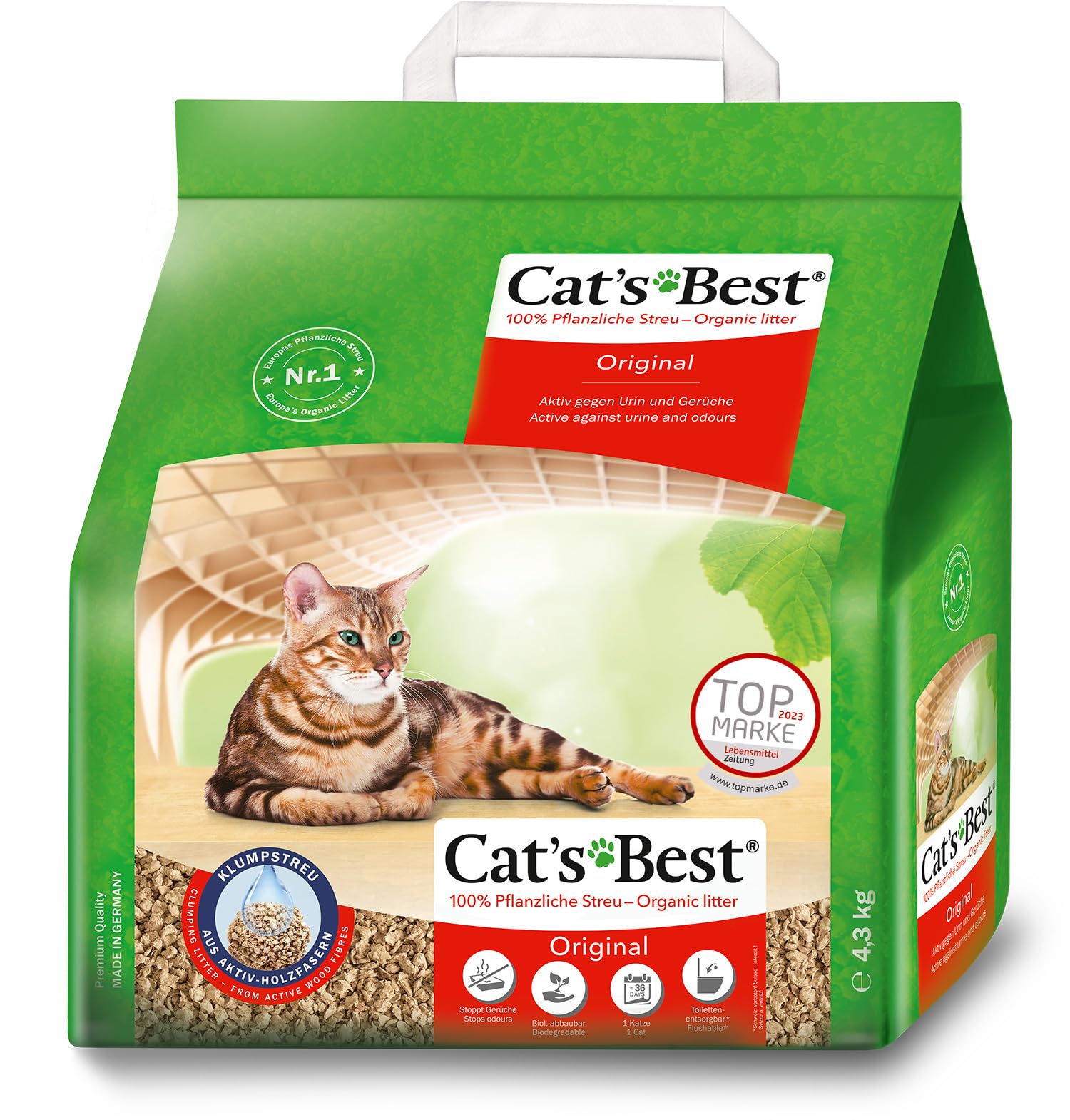 Cats Best Original 4,3 Kilos – Arena ecologica para gatos