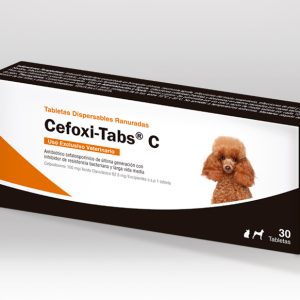 Cefoxi-Tabs C – Caja con 30 Tabletas – Antibiótico de Cefalexina para Perros y Gatos