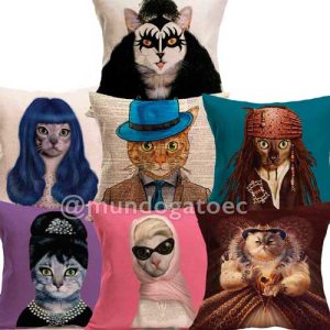Únicos Cojines vintage multiuso de gatos