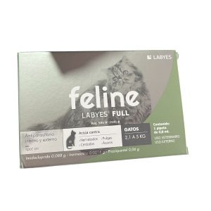 Antiparasitario Feline Labyes Full 2 A 5 Kg Gato