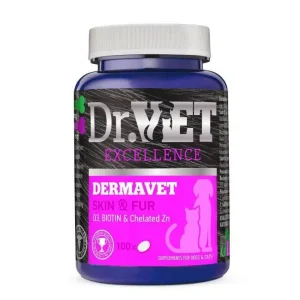 DERMAVET 500 unidades Suplemento para perros y gatos