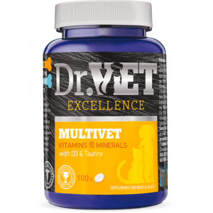 MULTIVET 100 tabletas Suplemento para perros y gatos