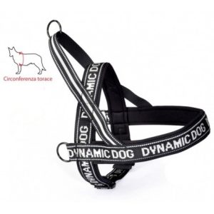Arnés acolchado Dynamic dog negro