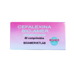 Cefalexina 250 mg Caja con 8 blisters de 10 comprimidos de 250 mg