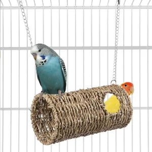 Hamaca colgante, túnel para cama, tubos de juguetes para mascotas, aves, loros,etc