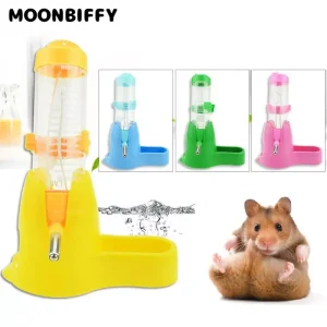 Botella de agua 2 en 1 para hámster, accesorios de Lapin para animales pequeños, dispositivo de alimentación automática,  contenedor de alimentos, 4 estilos, botellas para beber para mascotas.
