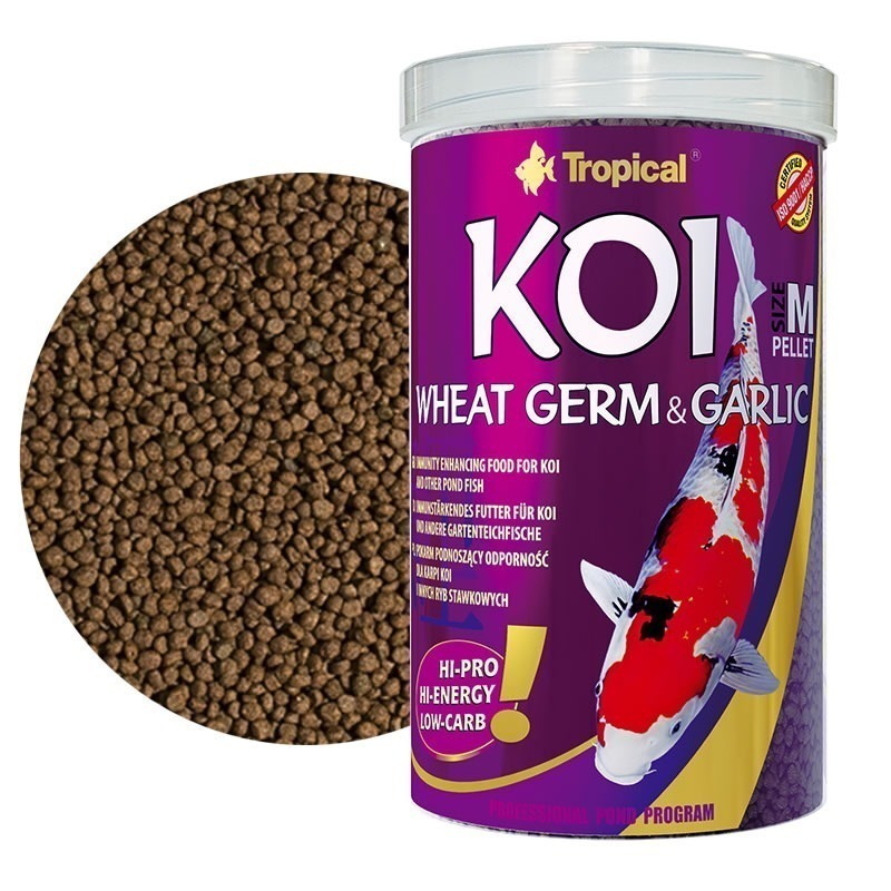 KOI WHEAT GERM GERM – GARLIC PELLET 1000ml/400grs (FRASCO)