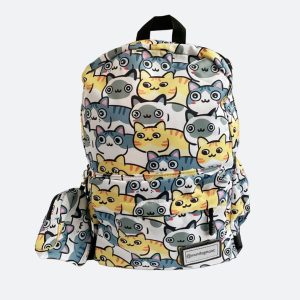 Mochila de gatitos multicolor
