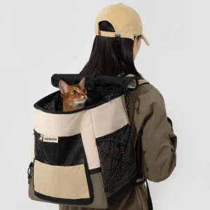 Mochila Transportín Estilo Tote Frontal y Posterior para Mascotas