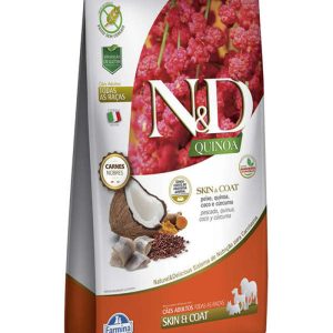 N&D QUINOA CANINE ADULT SKIN PEIXE 2,5KG Alimento para perros