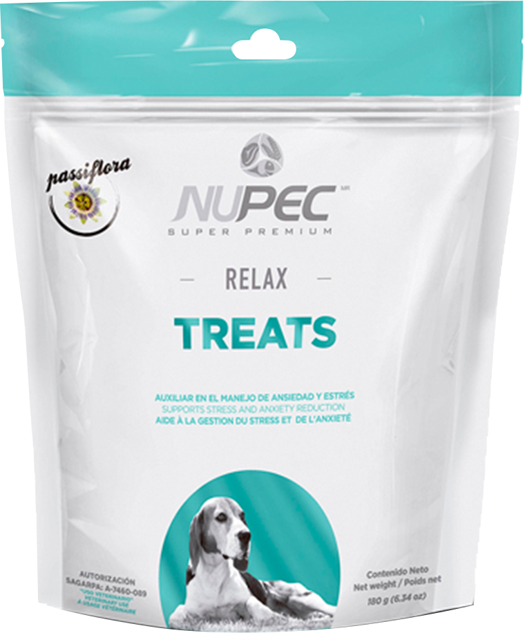 Nupec Relax 180 g – Snack Funcional para Perros con Estrés y Ansiedad