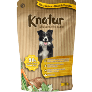 Alimento Natural para perro Knatur – Pollo y Verduras 600 gr