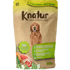 Alimento Natural para perro Knatur – Pollo, Cordero y Verduras 600 gr