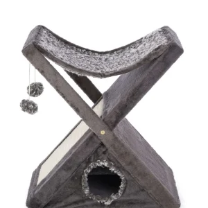 PREVUE PET X-TRA FUN KITTY CENTER GREY